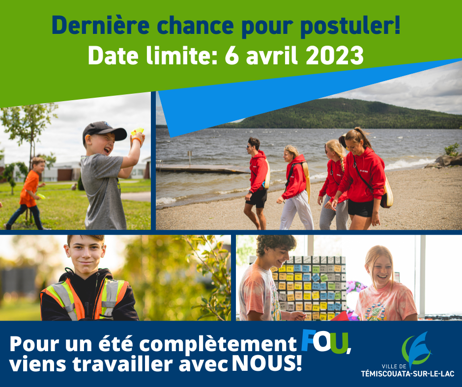 Offres d'emploi Ville de TémiscouatasurleLac